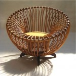 vintage 1950s franco albini rattan chair z