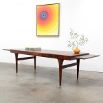 vintage 1950s johannes andersen rosewood coffee table