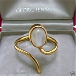 vintage 1960s 18k torun bulow-hube for georg jensen ring