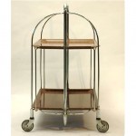 vintage 1960s collapsible bar cart z