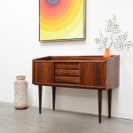 vintage 1960s danish modern rosewood chest z