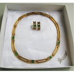 vintage 1960s grosse necklace and earring set