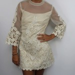 vintage 1960s lace mini dress