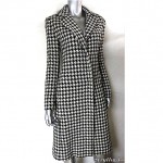 vintage 1990s calvin klein houndstooth coat