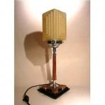 vintage art deco bakelite chrome lamp