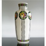 vintage charles catteau art deco ceramic vase z