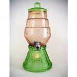 vintage depression glass fountain dispenser z