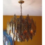 vintage feldman brutalist chandelier