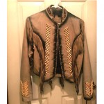 vintage fringed buckskin jacket z