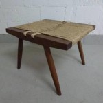 vintage george nakashima grass seat stool