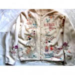 vintage helen bond carruthers embroidered cashmere sweater z