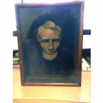 vintage john gutzon borglum framed abraham lincoln bust z