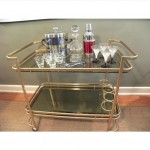 vintage mid-century bar cart