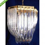 vintage mid-century lucite chandelier