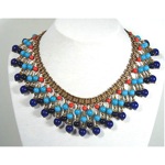 vintage miriam haskell egyptian revival collar necklace