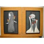 vintage pair of kaoru kawano prints