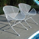 vintage pair of salterini tempestini patio chairs z