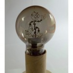 vintage reddy kilowatt light bulb