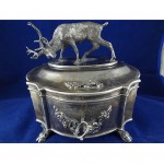 vintage russian sterling silver sugar bowl