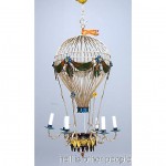 vintage tole balloon chandelier z