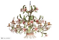 vintage tole chandelier