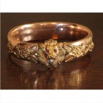 vintage victorian rose gold lion bracelet