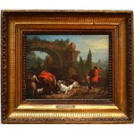 antique 18th century jan peeter verdussen oil painting