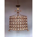 antique 19th century brass crystal chandelier