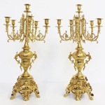 antique 19th century bronze candelabras