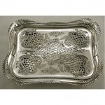 antique c. 1891 tiffany sterling asparagus tray