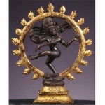 antique c. 1900 bronze shiva statue