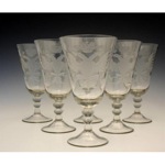 antique engraved russian water goblets