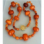 antique natural baltic amber necklace