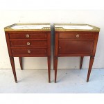 antique pair of french nightstands