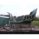 antique restored horse drawn sleigh