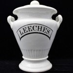 antique victorian apothecary leeches jar