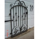 victorian iron scroll garden gate