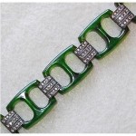 vinatge bakelite and rhinestone bracelet