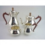 vintage 1914 adie brothers for birmingham silver tea set