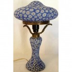 vintage 1920 italian millefiori glass boudoir lamp