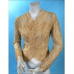 vintage 1920s tape lace fitted jacket