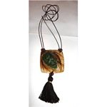 vintage 1921 gabriel argy rousseau pate de verre glass necklace