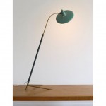 vintage 1950 stilnovo brass floor lamp