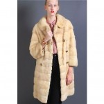 vintage 1960s blonde mink stroller coat