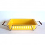 vintage 1960s cathrine holm enamel lasagna casserole