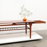 vintage 1960s danish modern teak coffee table