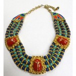 vintage 1960s hattie carnegie egyptian revival necklace