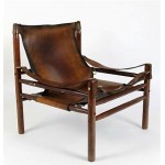 vintage 1960s leather safari chair