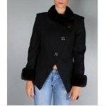 vintage 1960s lilli ann fur trim coat