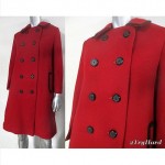 vintage 1960s wool military walking coat